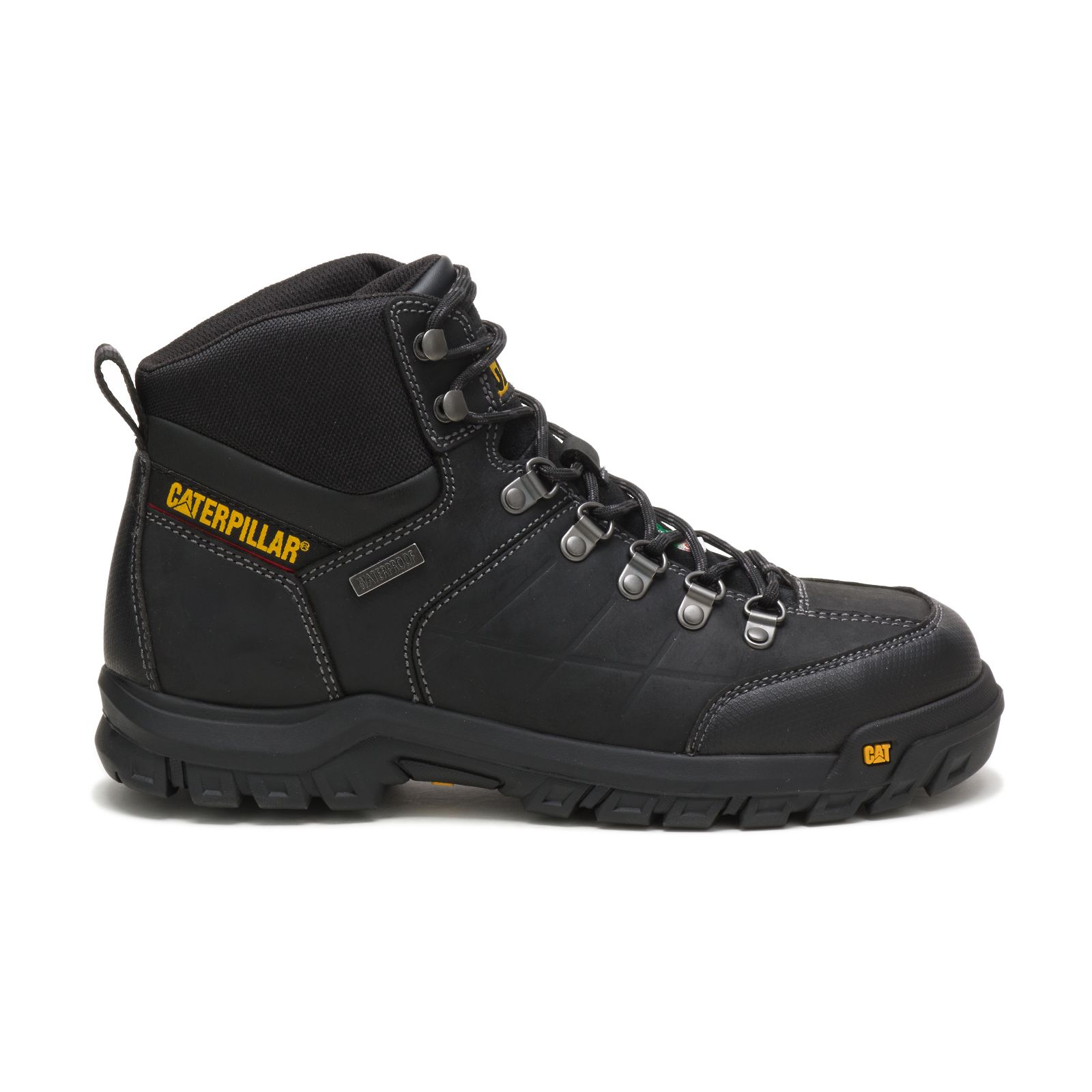 Caterpillar Boots PK - Caterpillar Threshold Waterproof Steel Toe Csa Mens Work Boots Black (904263-TGO)